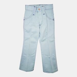 Vintage Billy the Kid Saf-T-Nee Light Blue Flare Jeans Kids Size 4 Slim 70s